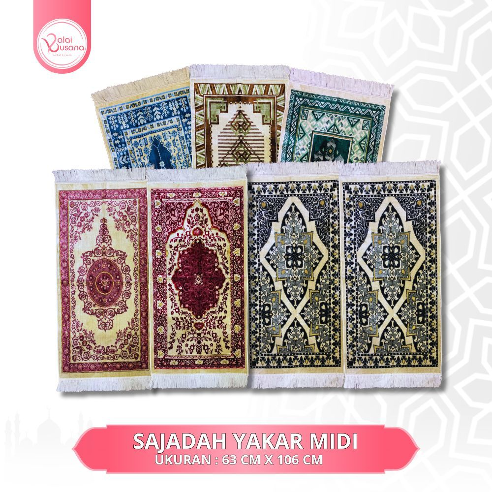 Sajadah Yakar Midi Spigel Turkey Sajadah Turki Bulu Tebal
