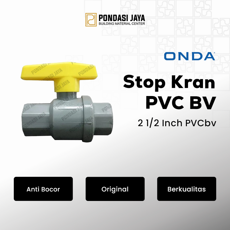Stop Kran PVC BV 2 1/2" Onda