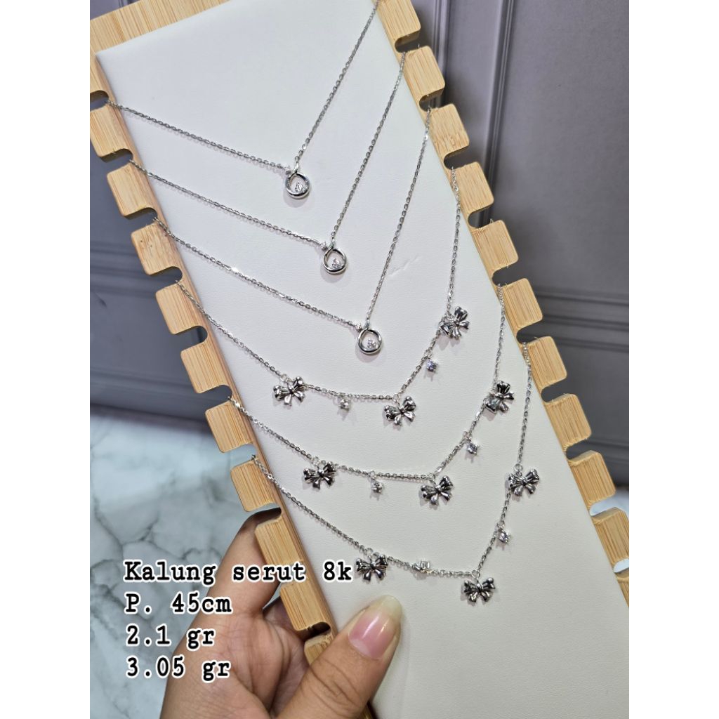 Kalung rantai koye gantung kupu kupu mata solitaire