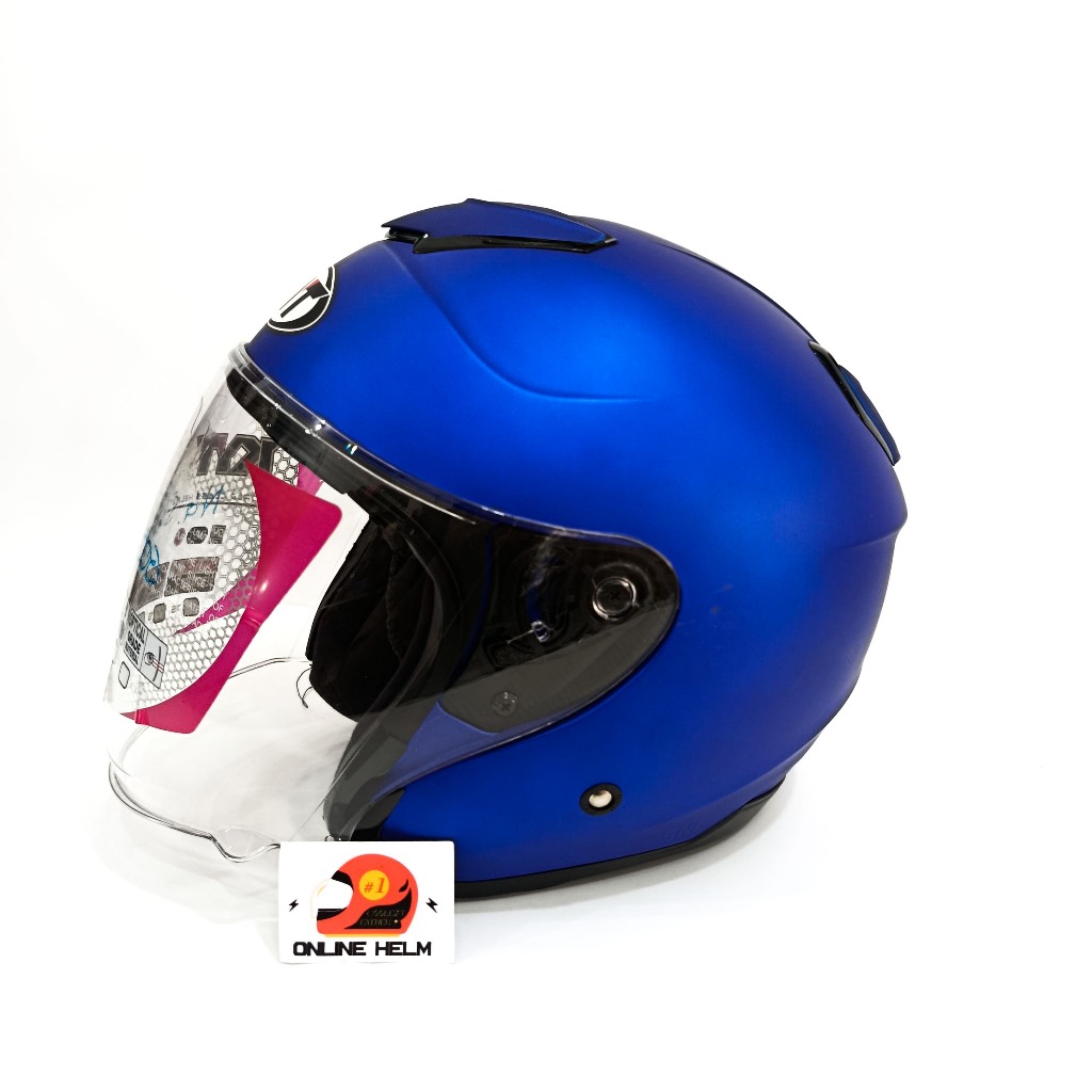 HELM KYT KYOTO ORIGINAL 100% WARNA BIRU DOFF