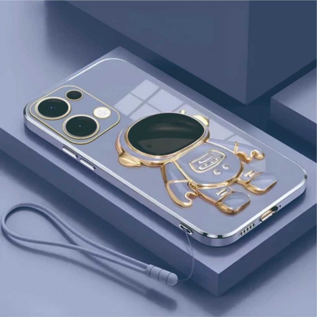 Case Oppo 13 5G   Astronot Stand Premium Free Tali Lanyard