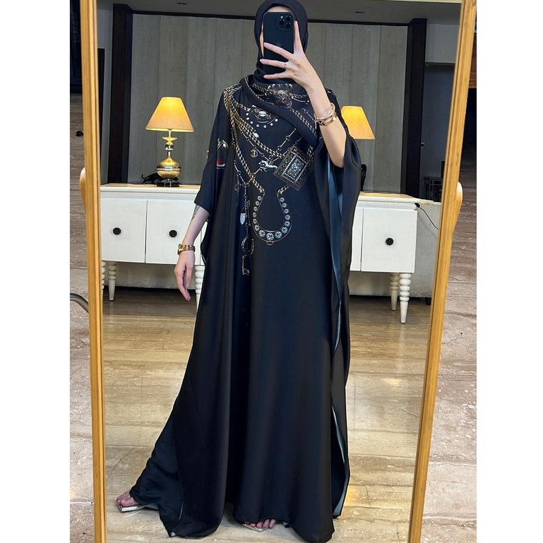 CE HOMEWEAR ORIGINAL BALI | KAFTAN HERITAGE BUSANA MUSLIM MOTIF BAHAN SILK PREMIUM