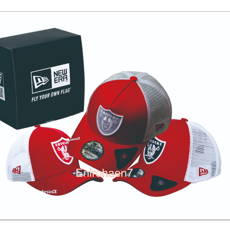 Topi baseball RAIDERS Topi Unisex  pelaut Topi RAIDERS MERAH,MAROON,ORANYE