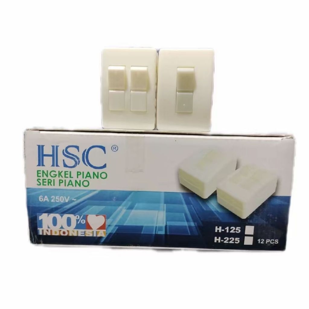 Saklar Engkel Piano OB timbul Saklar Single Double Outbow Hsc/Hensonic/Orenchi