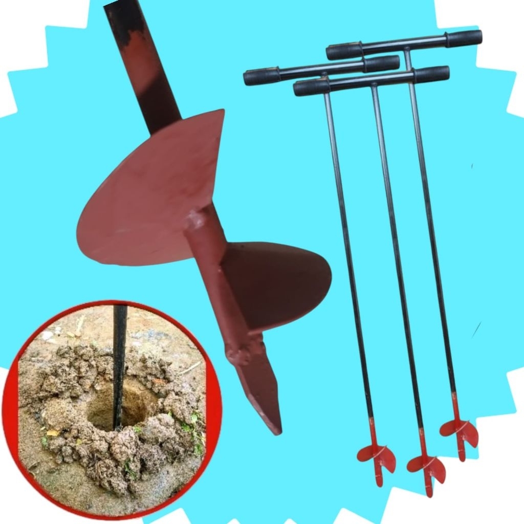 ALAT LUBANG TANAH 10CM BOR TANAH MANUAL BOR BIOPORI BOR RESAPAN AIR