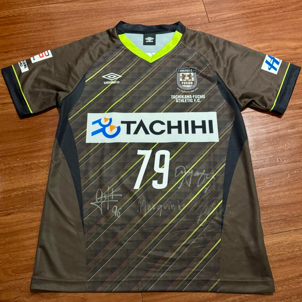 Jersey Bola Jepang J League Tachikawa Fuchu Full Signature - Size M