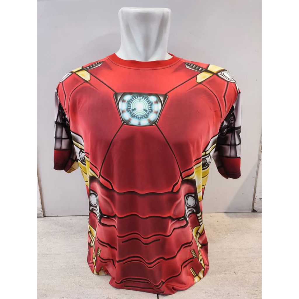 Baju kaos ironman iron man mark XXXVIII superhero marvel cocok untuk gym olahraga atau dipakai sehar