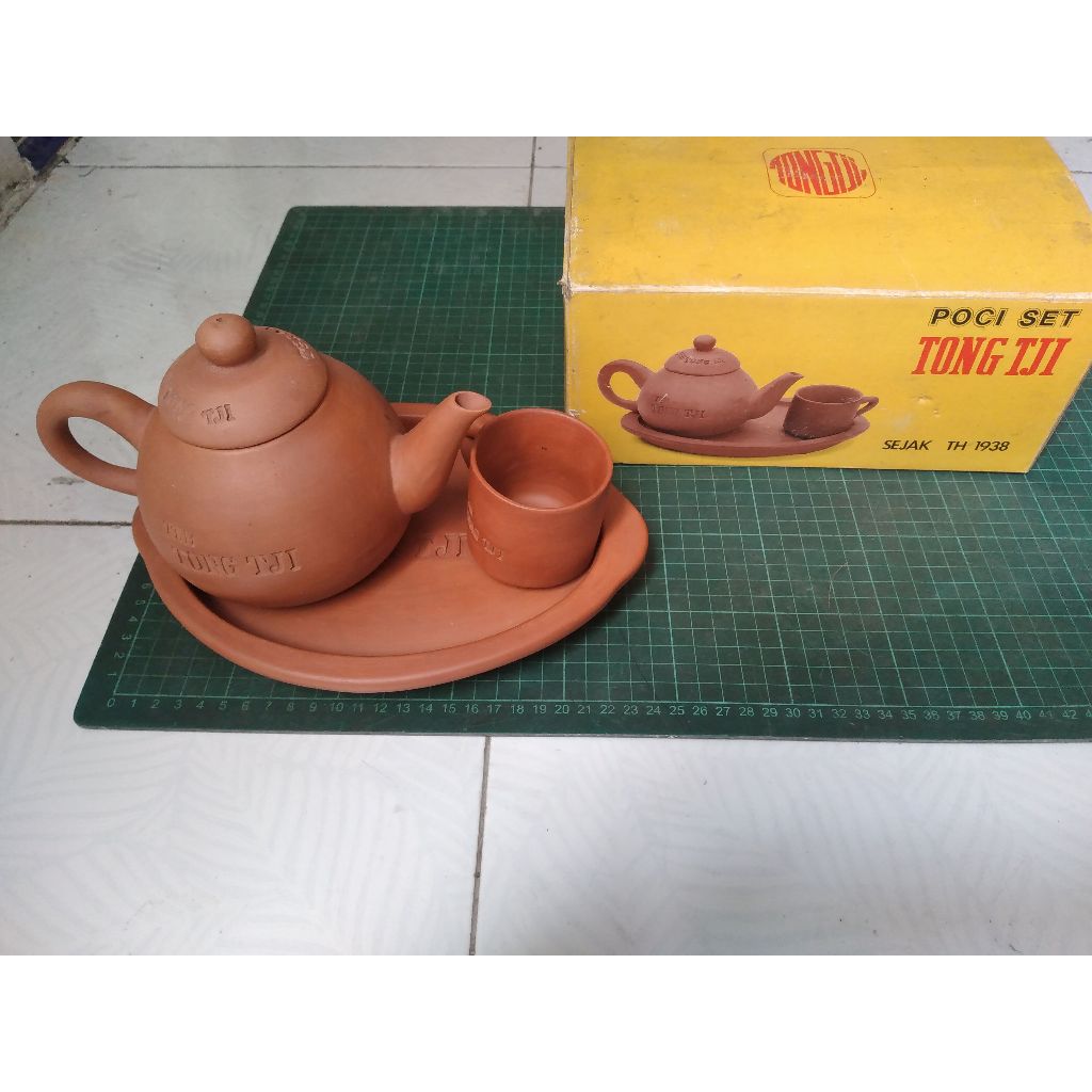 Tong Tji Poci Set Gerabah (tanah Liat) Teracota | Tempat Seduh Teh Tradisional