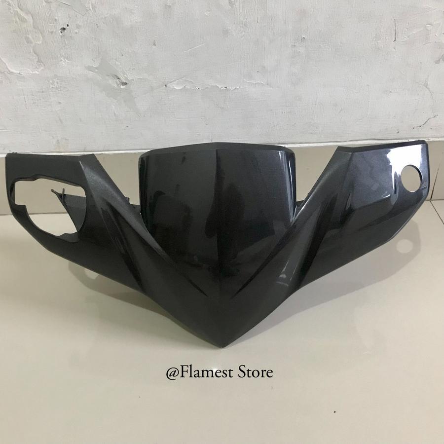 NOS Batok Depan Vario 110 Techno Karbu Hitam Grey Original AHM