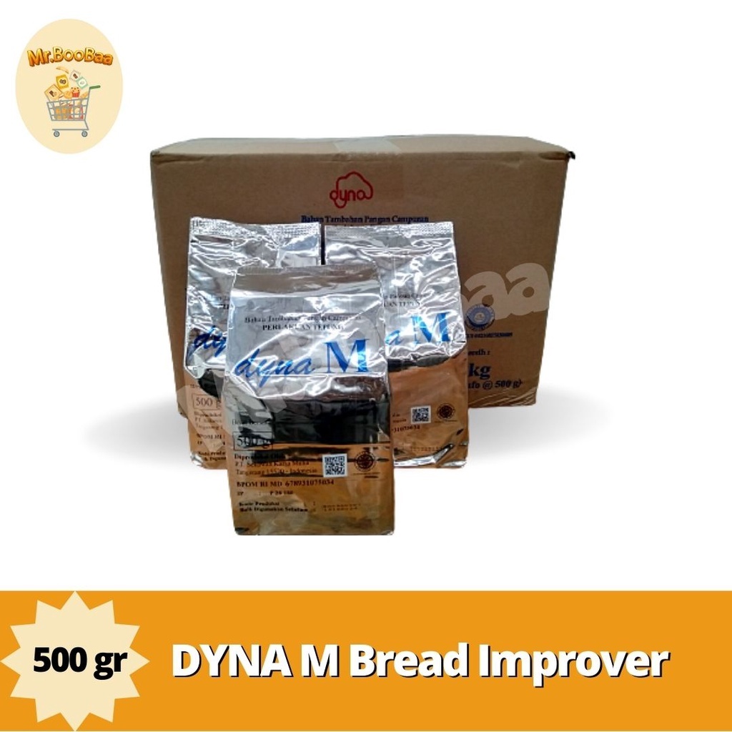 

[oddsolshop] pekanbaru/Dyna M 500Gram Bread Improver Pelembut Adonana Kue Baking Mix Cake Campuran