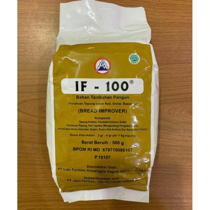 

[oddsolshop] pekanbaru/IF 100 Bread Improver 500GRAM Pelembut Pengembang Roti Bahan Kue Baking Mix