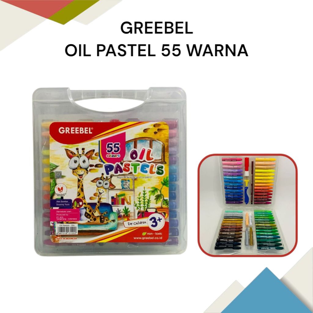 

Oil Pastel Greebel Krayon Minyak 55 Warna