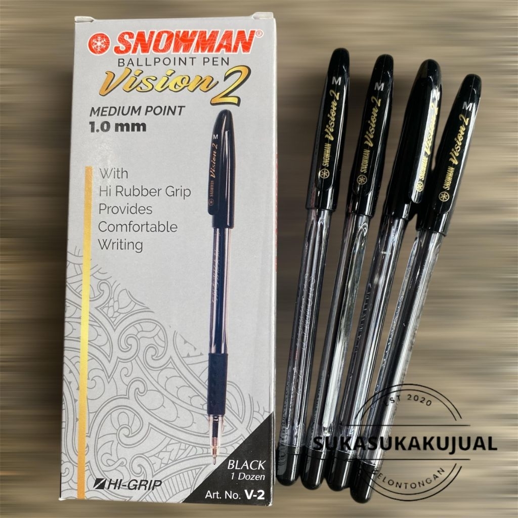 

(12pcs)pena snowman vision2 medium 1.0mm