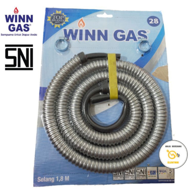 BISA COD Selang Gas Flexi 18 M Winn Gas  Selang Kompor Gas  Selang Regulator kompor gas  Selang Gas 
