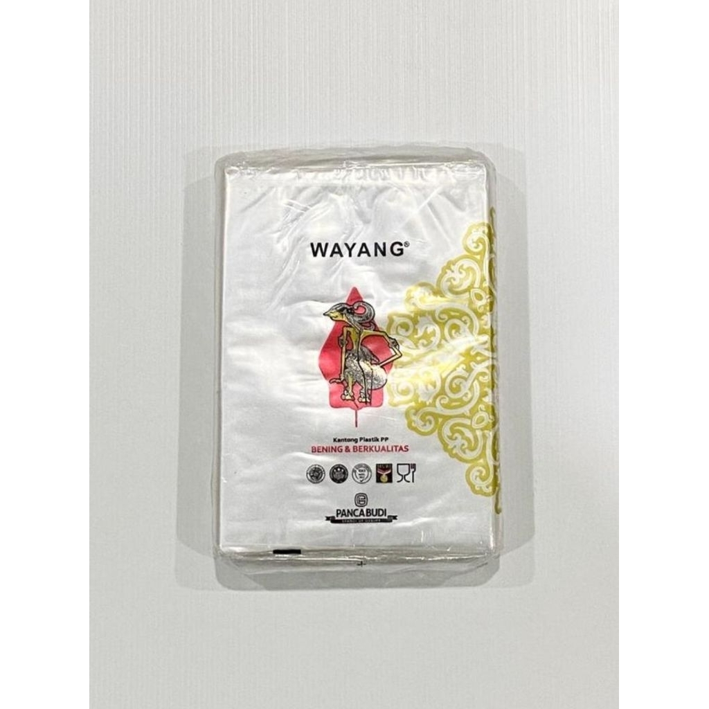 Plastik bening PP wayang ukuran 7x12