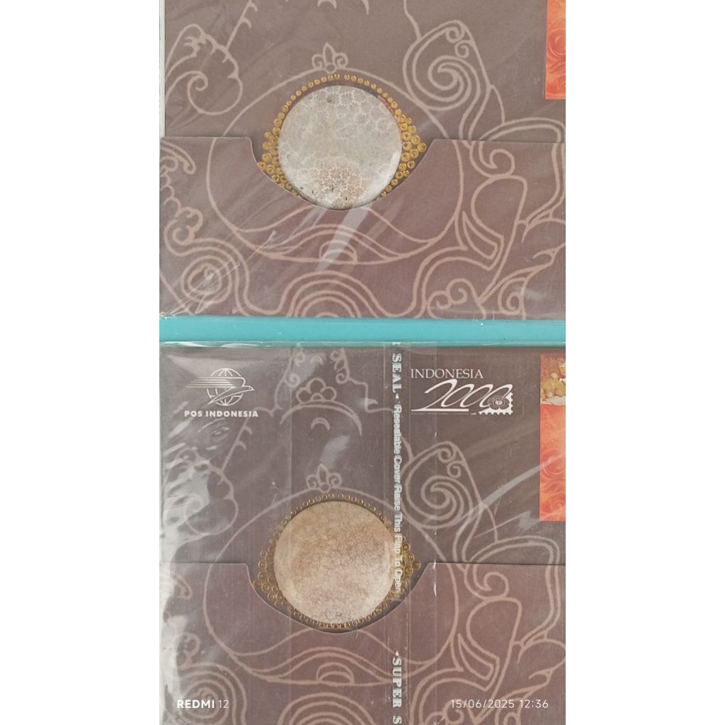 

sepasang prangko batu babar tawon jadul antik