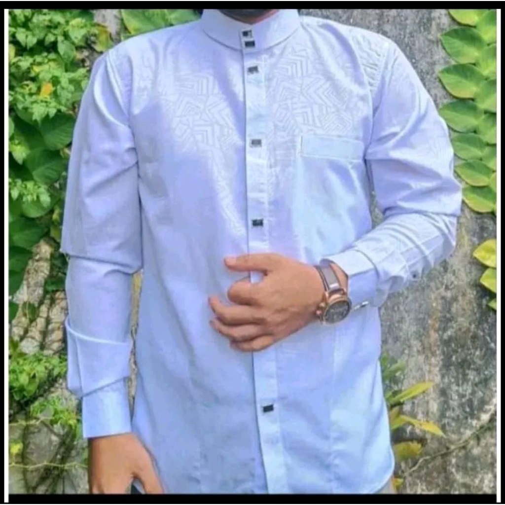 kemko sultan embos motif etnik/jaguar/jasko/koko pria/ kemeja koko