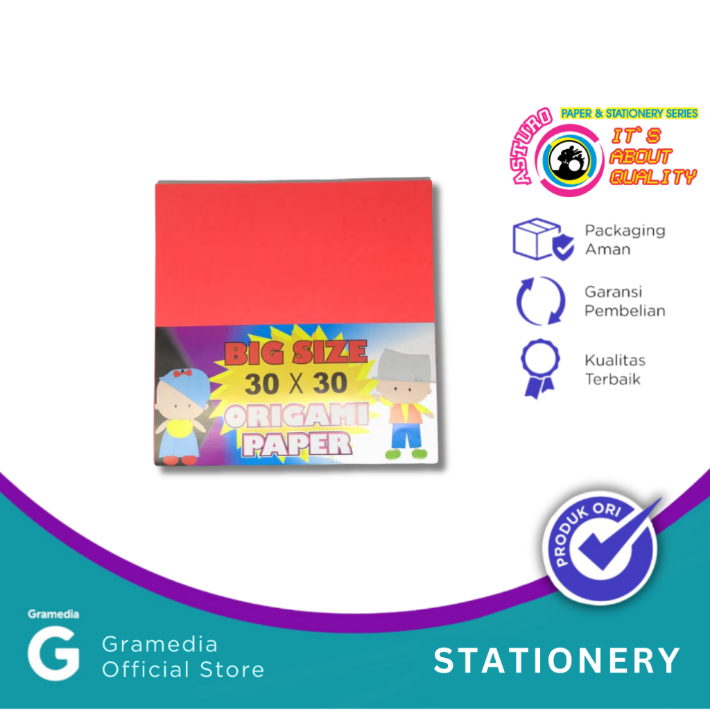 

Gramedia Pekanbaru - ORIGAMI PAPER ASTURO BIGSIZE 30 X 30CM 50 SHEETS