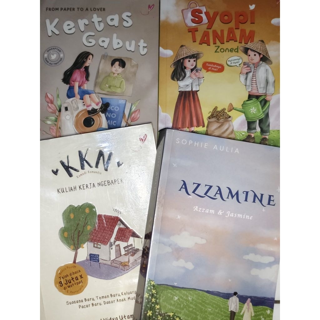 Preloved Novel Original Azzamine Syopi Tanam KKN Kertas Gabut Wattpad AU