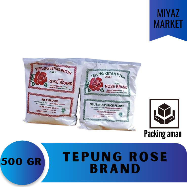 

❤MIYAZMARKET❤ Rose Brand Tepung Beras 500 gr / Rose Brand Tepung Beras Ketan 500 gr