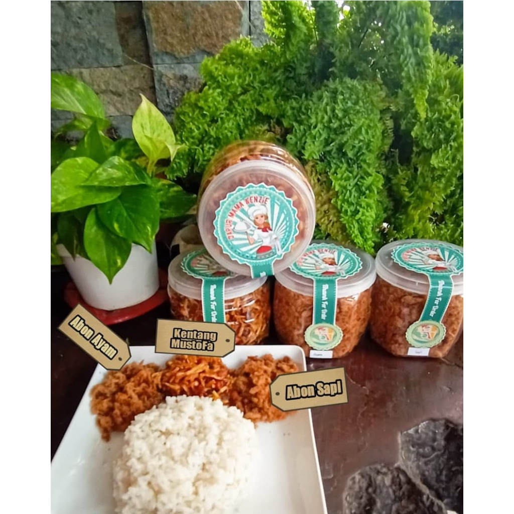 

Paket abon ayam+abon sapi+ketang mustofa free tempe orek
