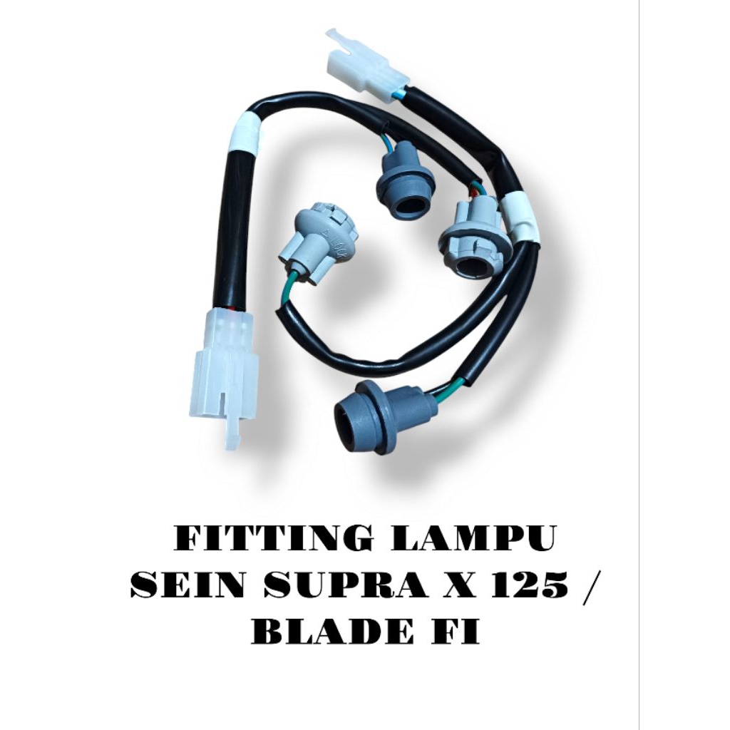 HJM-FITTING LAMPU SEIN SENJA  BAGIAN DEPAN HONDA SUPRA X 125 FI BLADE 125 FI SOKET FITTING SEIN SENJ