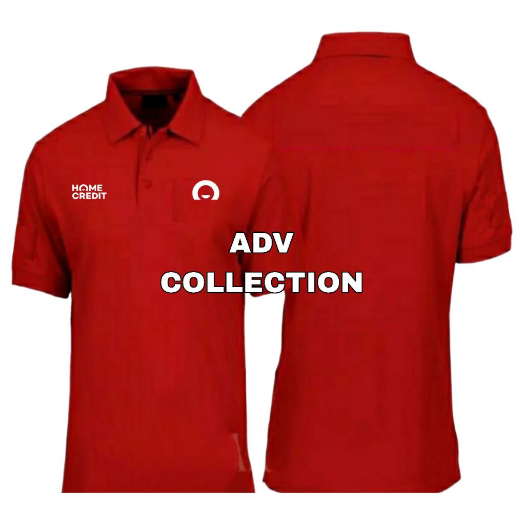 Kaos Polo Home Credit Merah Lengan Pendek Pria