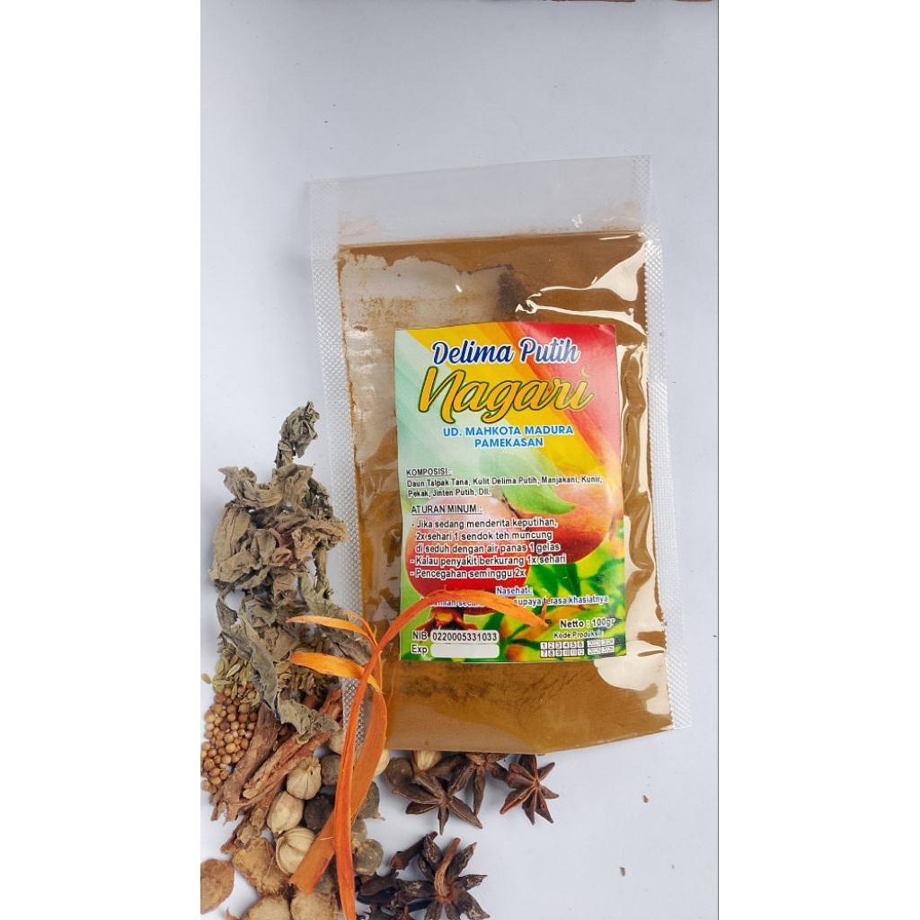 

DELIMA PUTIH / RAMUAN HERBAL / 100% alamii / 100gr