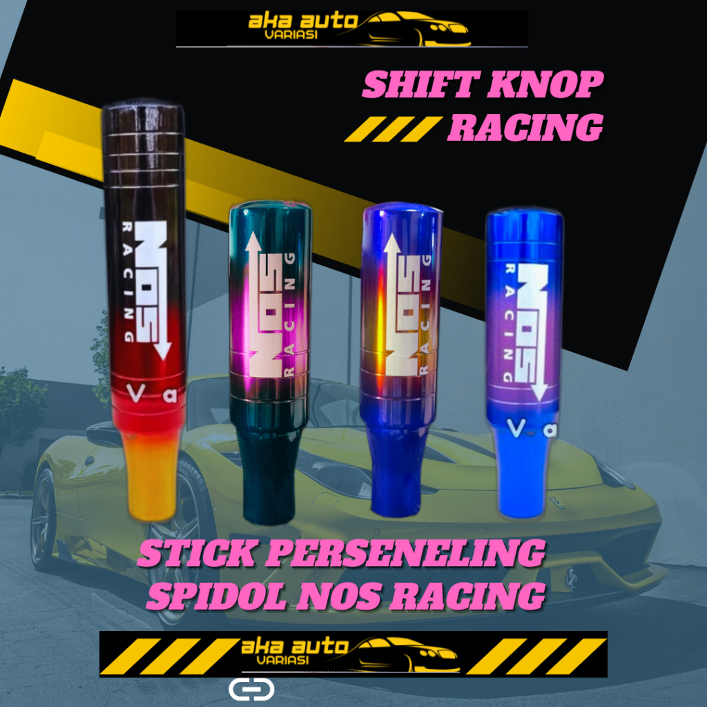 STIK PERSENELING/TUAS PERSENELING/TONGKAT PERSENELING/SHIFT TUAS PERSENELING NOS RACING SPIDOL DRAT 