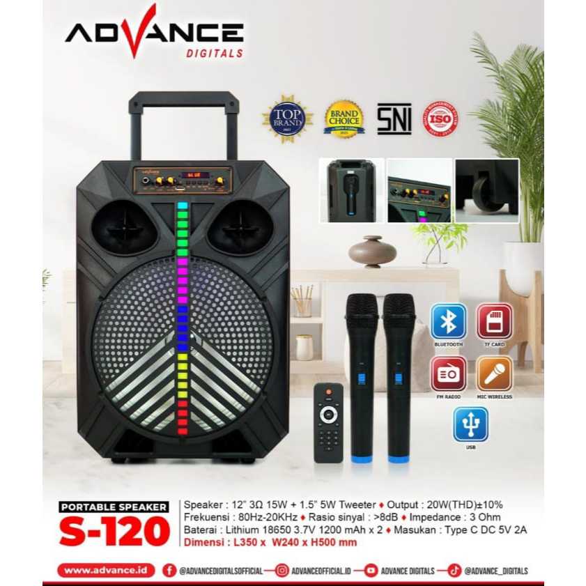 SPEAKER ADVANCE S-120 2MIC PORTEBEL