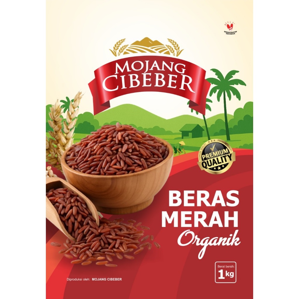 

MCB BERAS MERAH HUMA ORGANIK PULEN / Beras Diabetes / BERAS DIET KEMASAN 1KG /BERAS LADANG