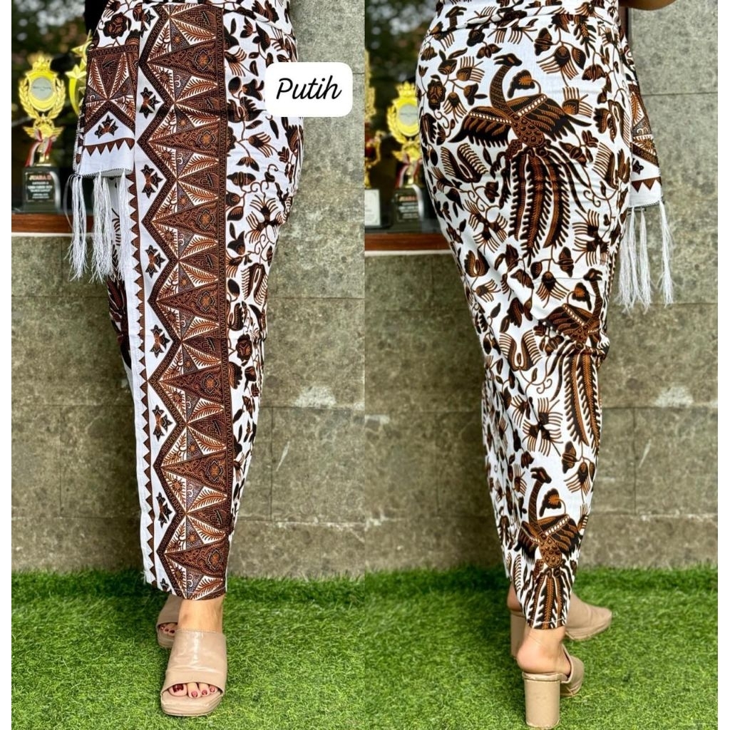 Kamen Jadi katun motif batik Rembang wanita set selendang  bawahan tradisional Kamen rok bali