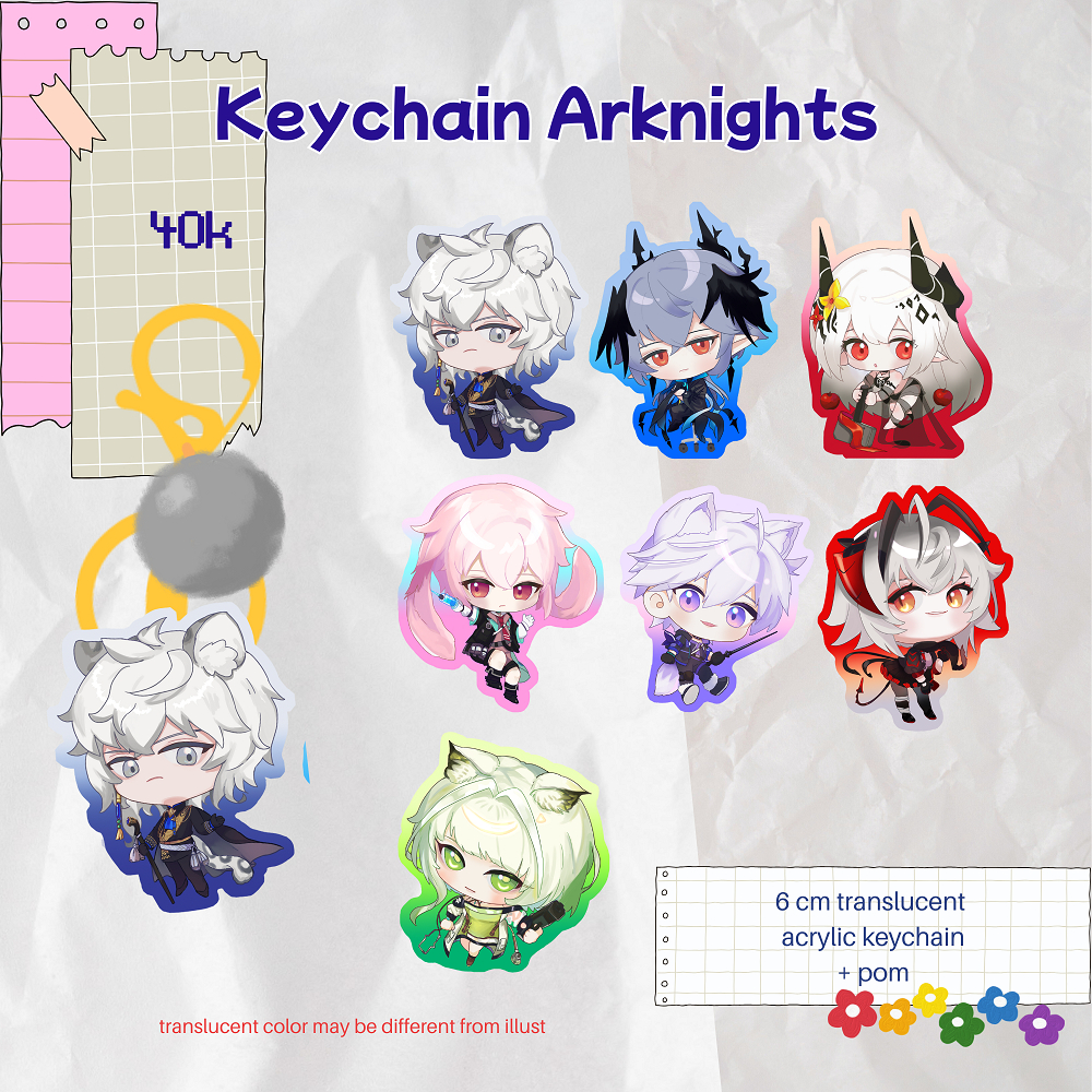 Keychain Arknights Akrilik Translucent