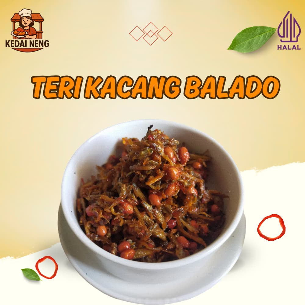 

Sambal ikan teri kacang balado viral cemilan instant enak fresh