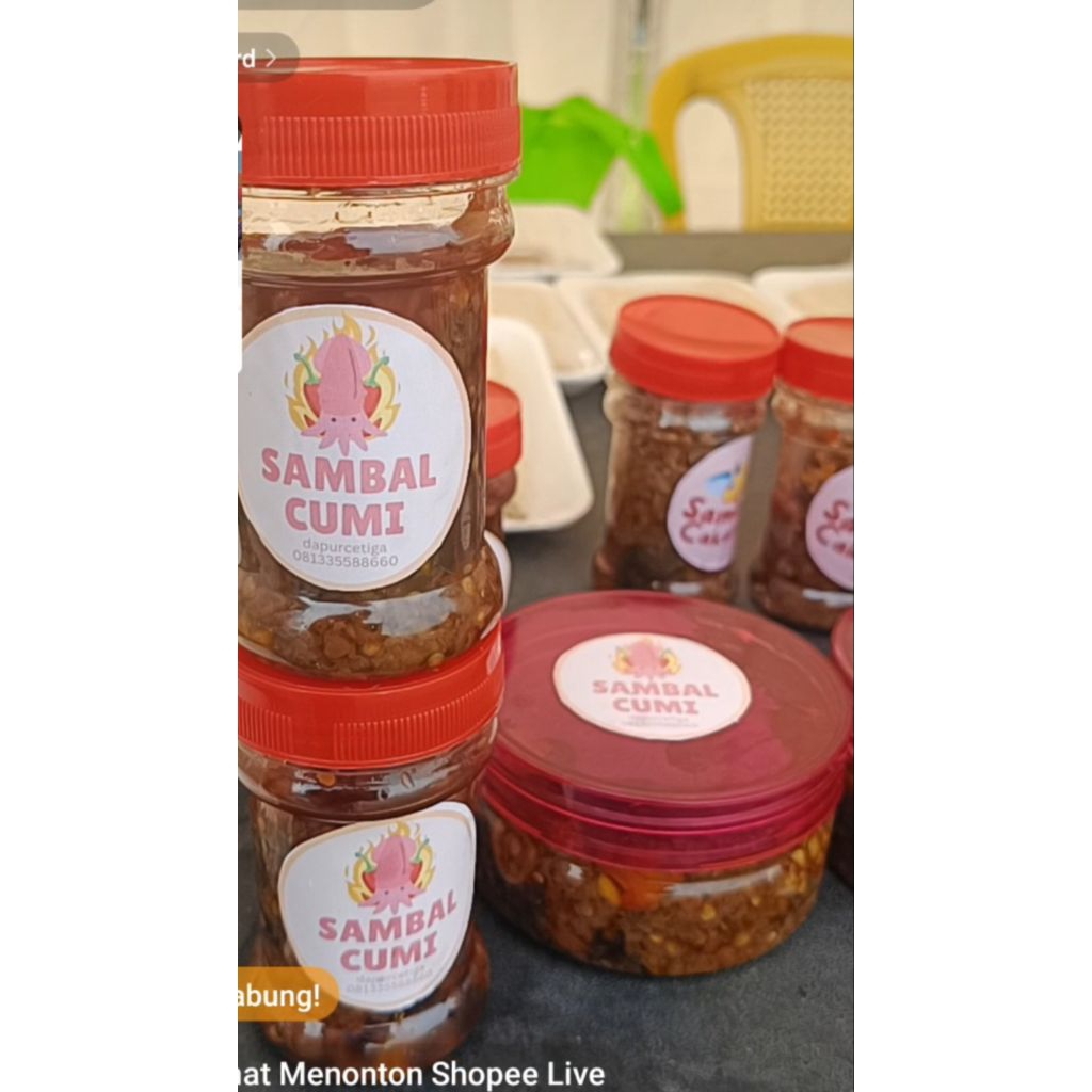 

sambal cumi netto 110gr Dapurcetiga