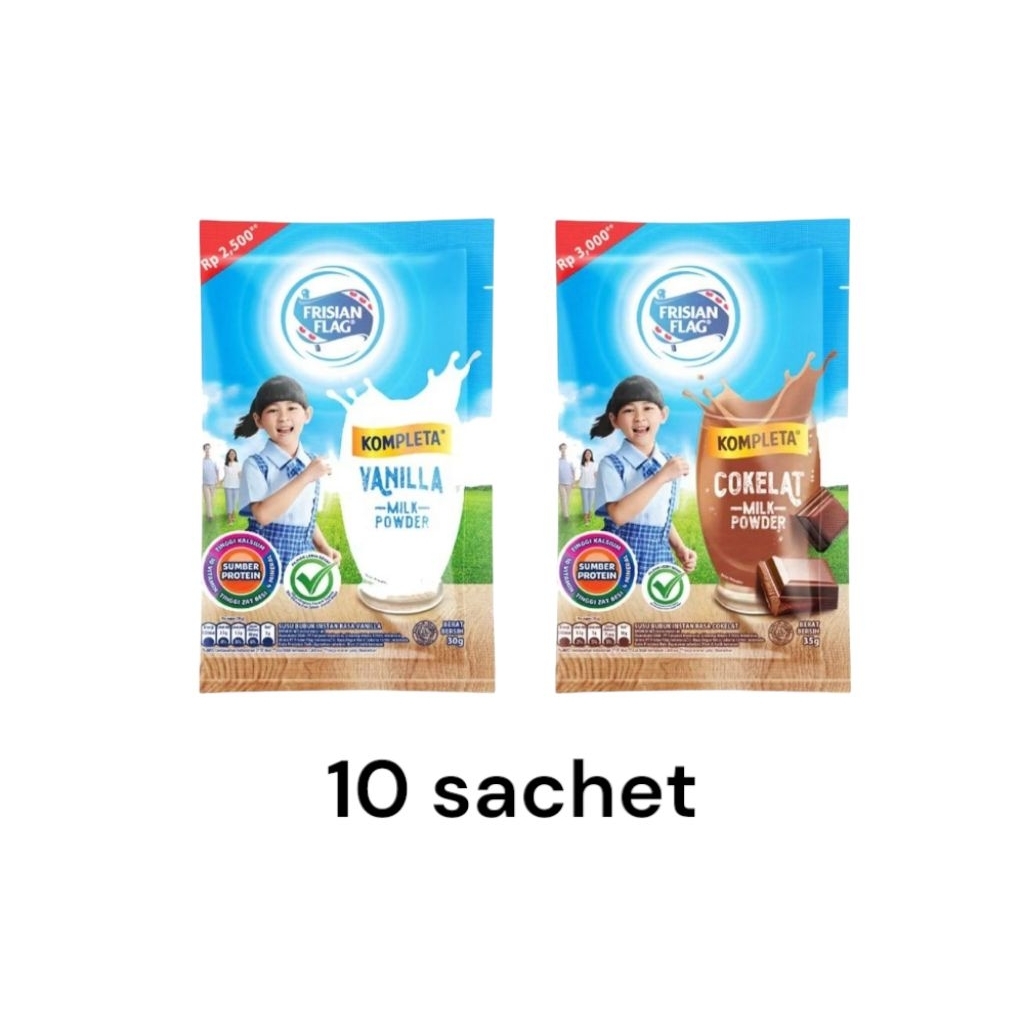 

Frisian Flag Bubuk Renceng 10 Sachet Kompleta