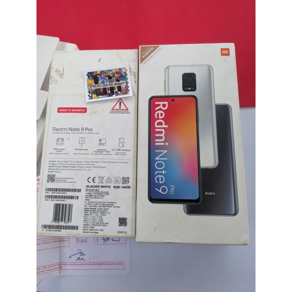 DUS/ BOX REDMI NOTE 9 PRO
