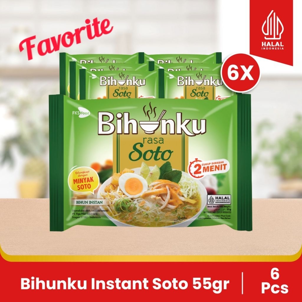 

Paket Bundling - Bihunku Instan - Soto - 55gr - 6pcs