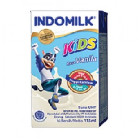 

Indomilk Kids Rasa Vanila Susu UHT Isi Bersih/Netto 115ml 1 Dus