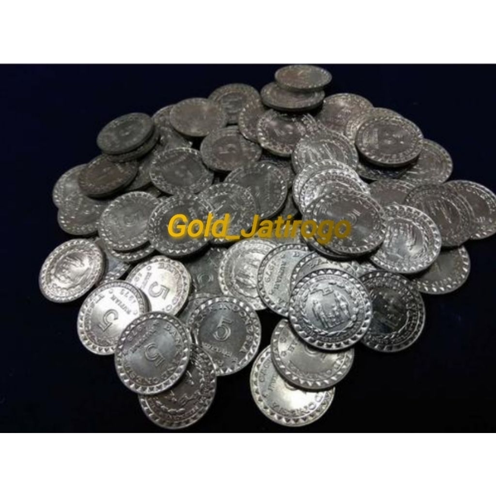 Uang koin Kuno 5 Rupiah Koin KB Kecil Tahun 1979