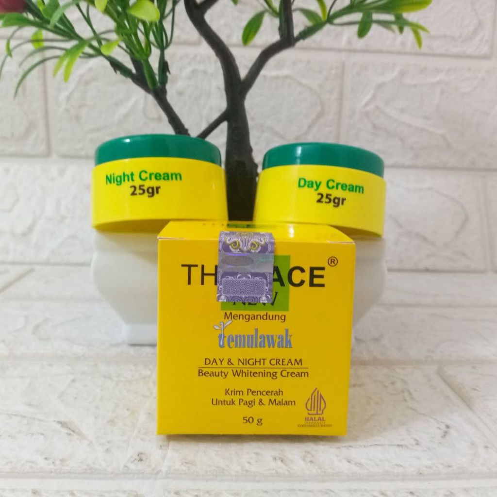 [THE FACE] Krim Wajah TEMULAWAK Susun Siang dan Malam 50gr | Krim Temulawak | Krim The Face | Krim P