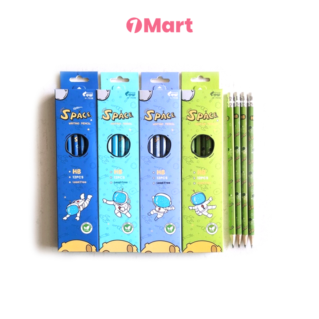

1MART Pensil Kayu HB Motif Astronot