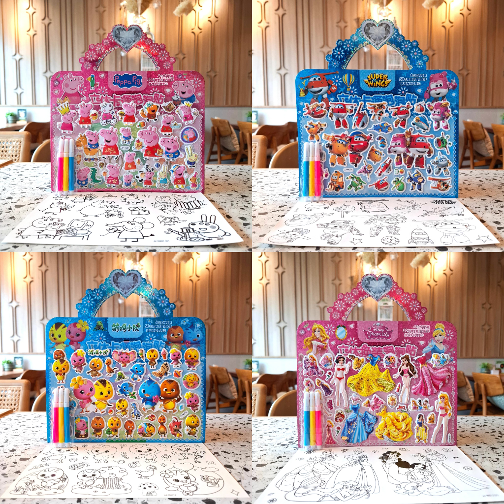 

[DH88] Gambar Tempel Tas Sticker Stiker Anak Karakter Kartun Disney Planes Super Wings
