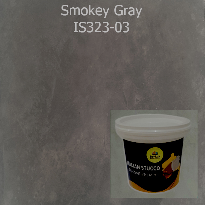 Cat Motif Semen Ekspos Italian Stucco - Smokey Gray