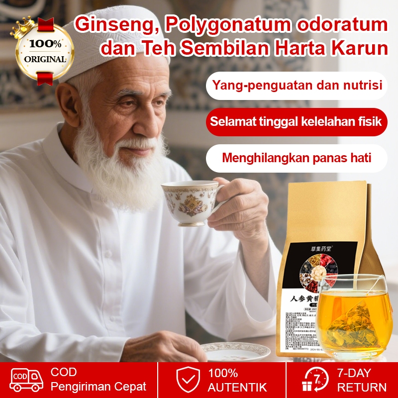 

❤️Beli 2 gratis 1❤️Teh Sembilan Herbal dengan Ginseng Teh Polygonatum untuk Kesehatan Ginjal Kantong Teh Kesehatan Alami Ekstrak Tumbuhan 100% Kombinasi Kantong Teh Kesehatan Menjaga Kesehatan Ginjal dan Hati Teh Detoksifikasi dan Kesehatan