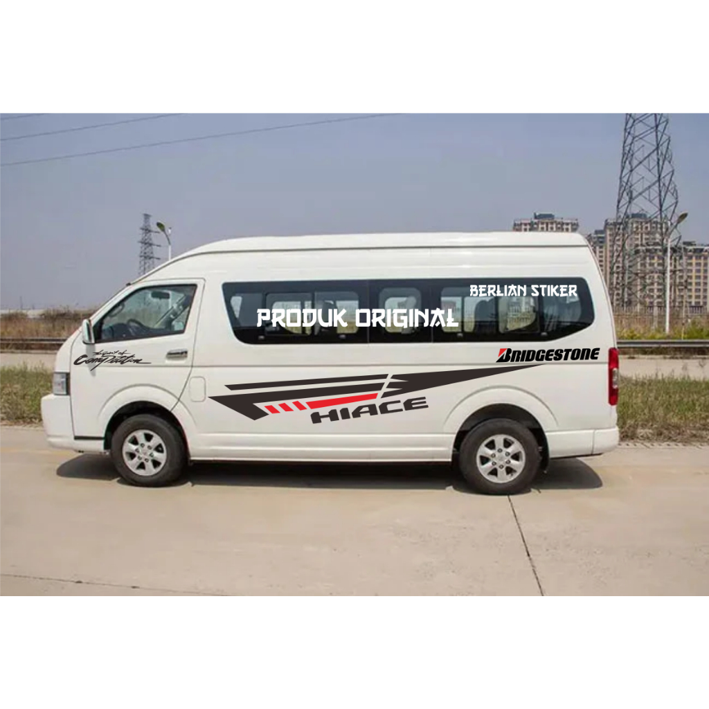 promo stiker mobil toyota hiace apv luxio cutting stiker lis bodi samping mobil toyota all new hiace