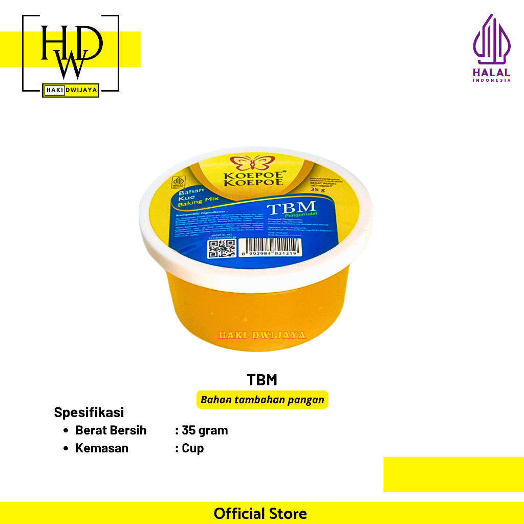 

[30gr] Koepoe Koepoe Emulsifier TBM Pengemulsi Pengembang Kue Roti