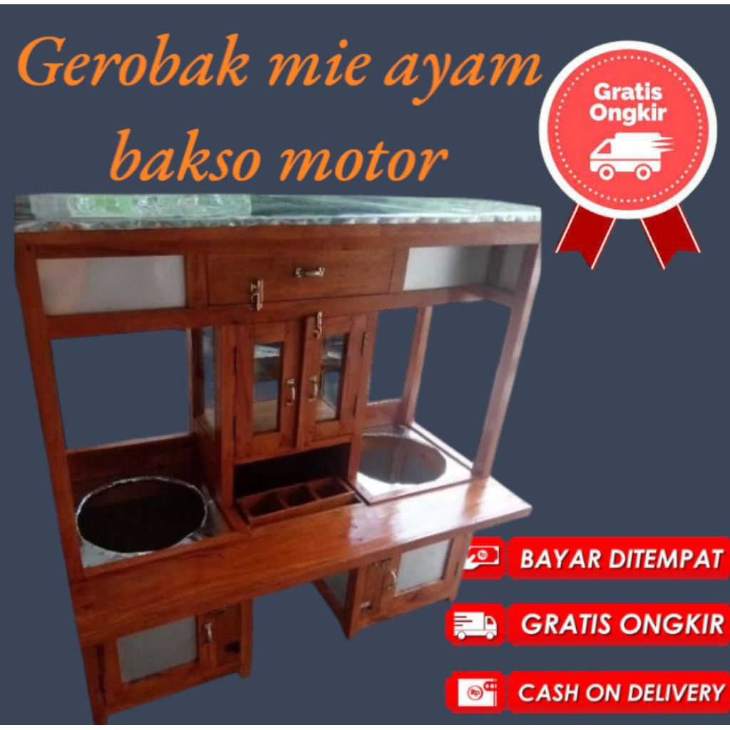 gerobak bakso mie ayam motor keliling