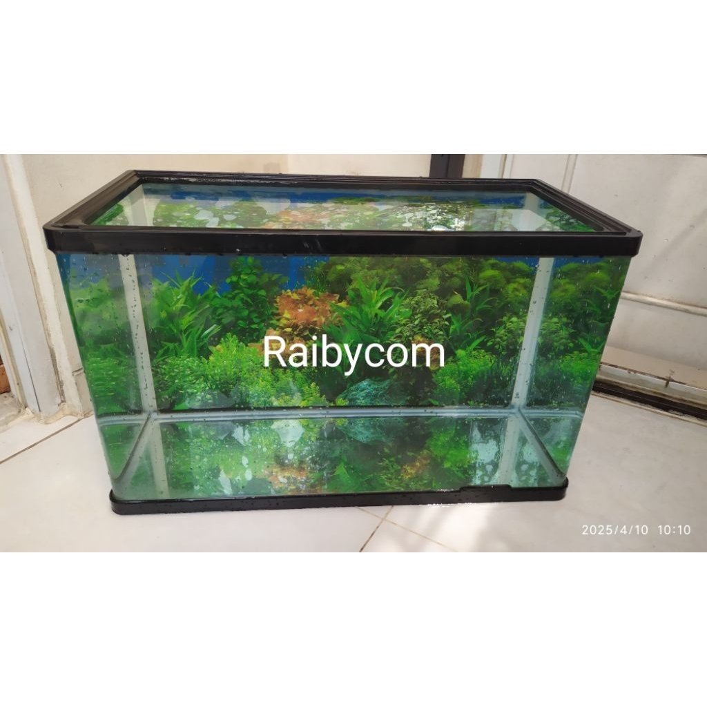Aquarium bending Aquarium lengkung ukuran 60x30cm Aquarium ikan air laut Aquarium kaca tebal Aquariu