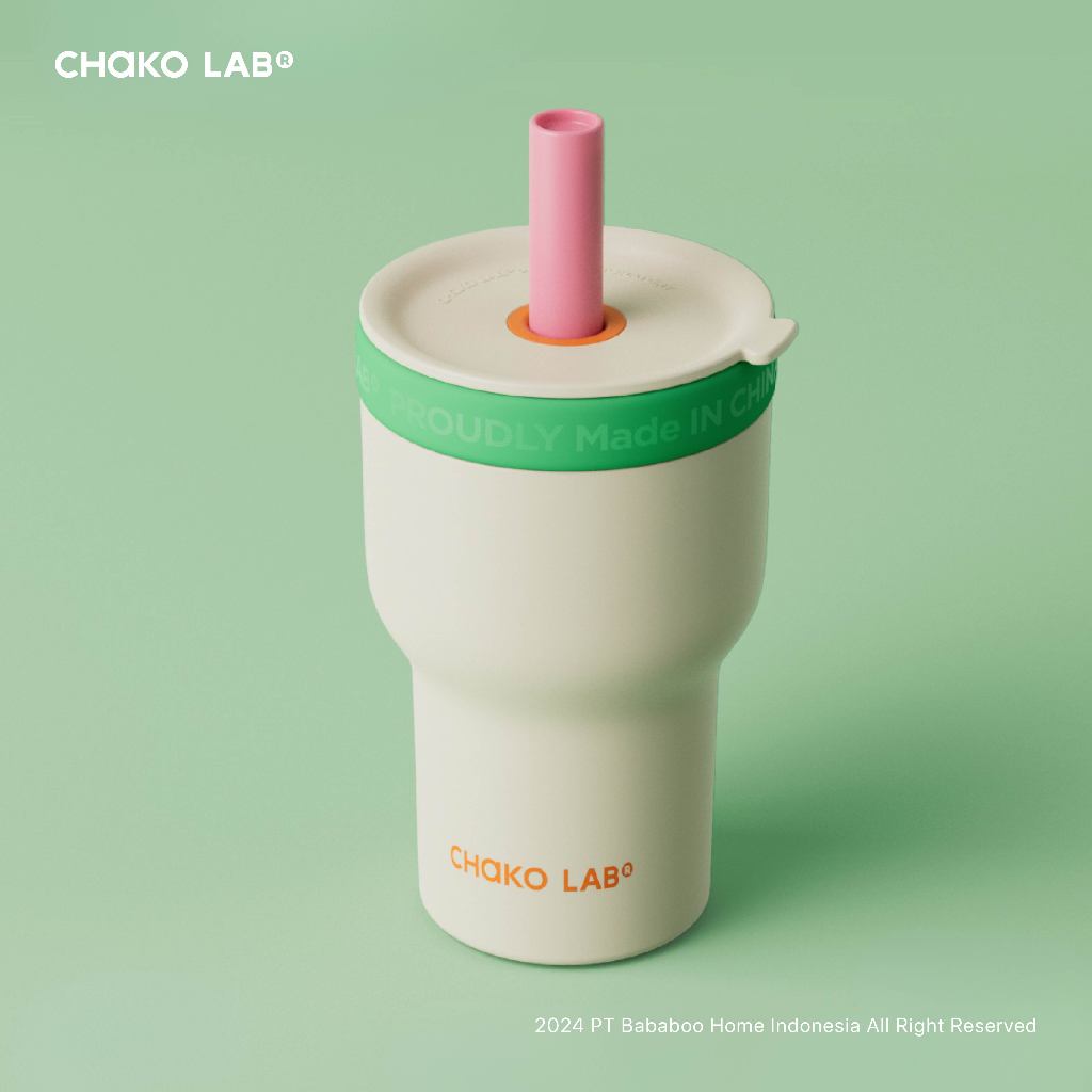 CHAKO LAB PangPang Cup Double Layer 570ml / 600ml - Cherry Mint